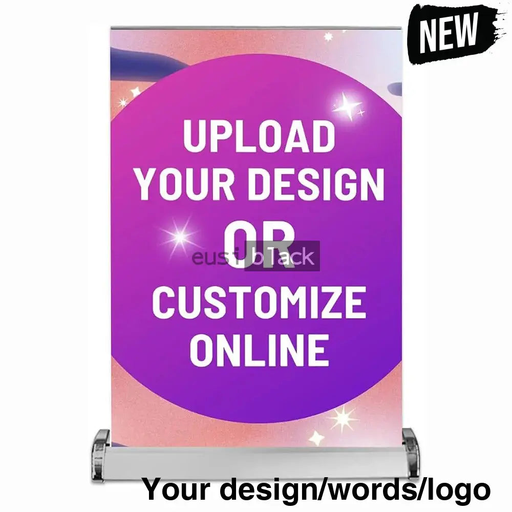 Table top roll up banner