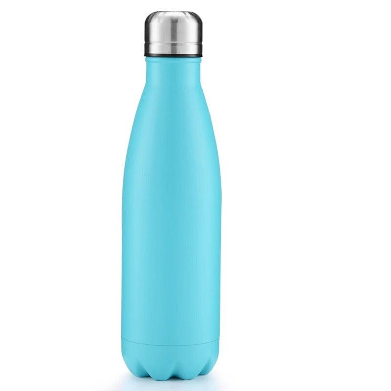 Thermal bottle with silver cap