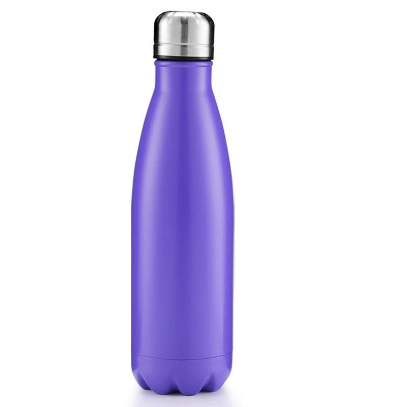 Thermal bottle with silver cap