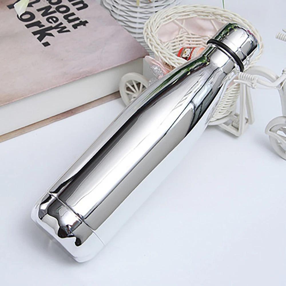 Shinny mirror thermal water bottle