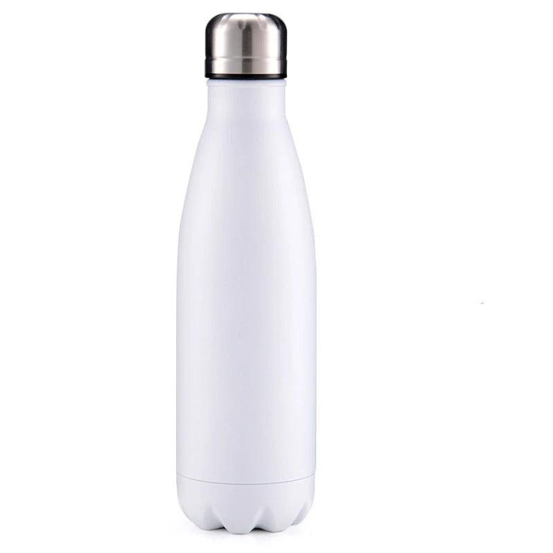 Thermal bottle with silver cap