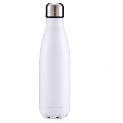 Thermal bottle with silver cap