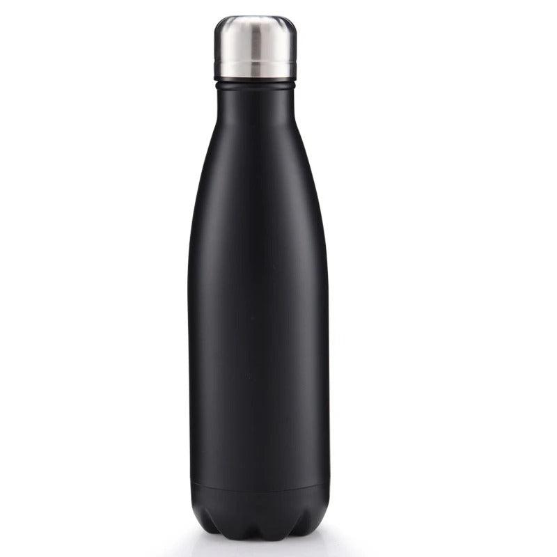 Thermal bottle with silver cap