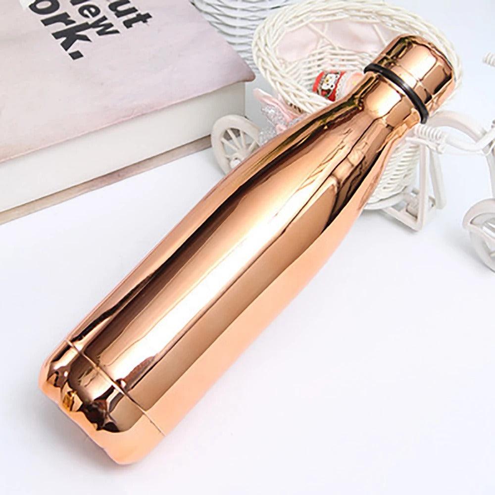 Shinny mirror thermal water bottle