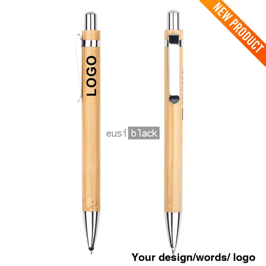 Tilted Clip Wooden Pen