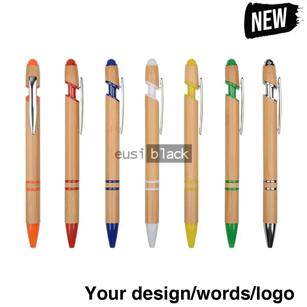 Two Strip Wooden Click Pen