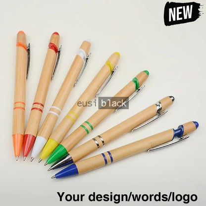 Two Strip Wooden Click Pen