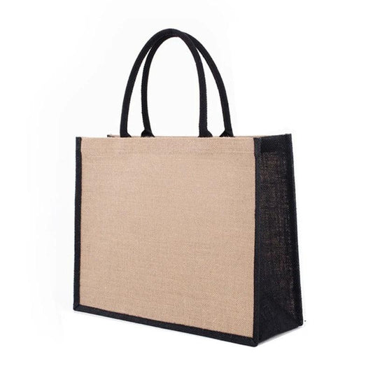 Two tone tote jute bag | A3