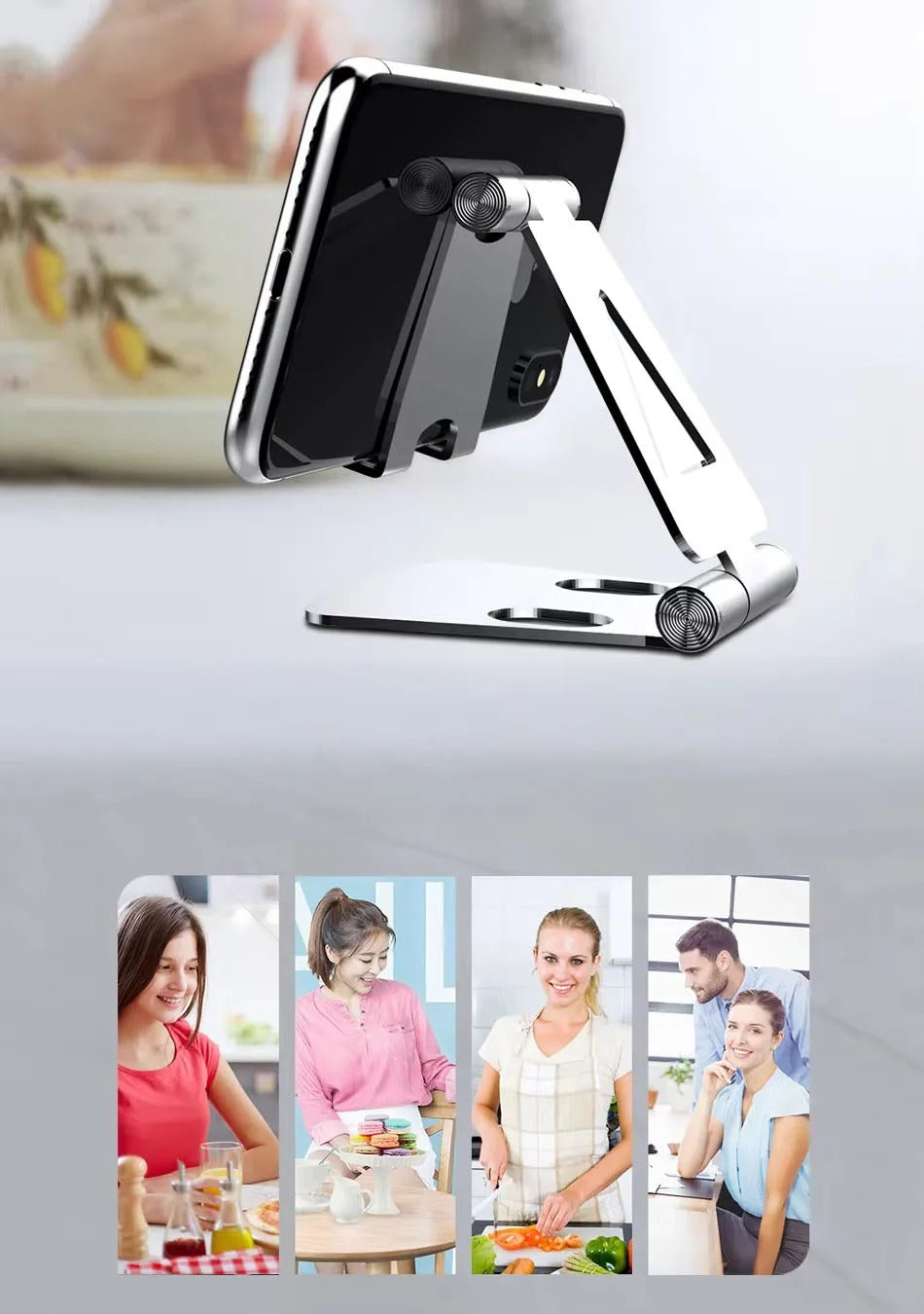 Universal compact phone holder