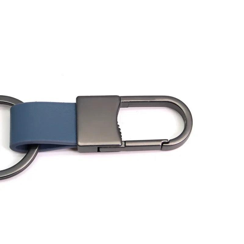 Hang to loop met-leather key chain