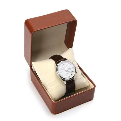 Leather watch box