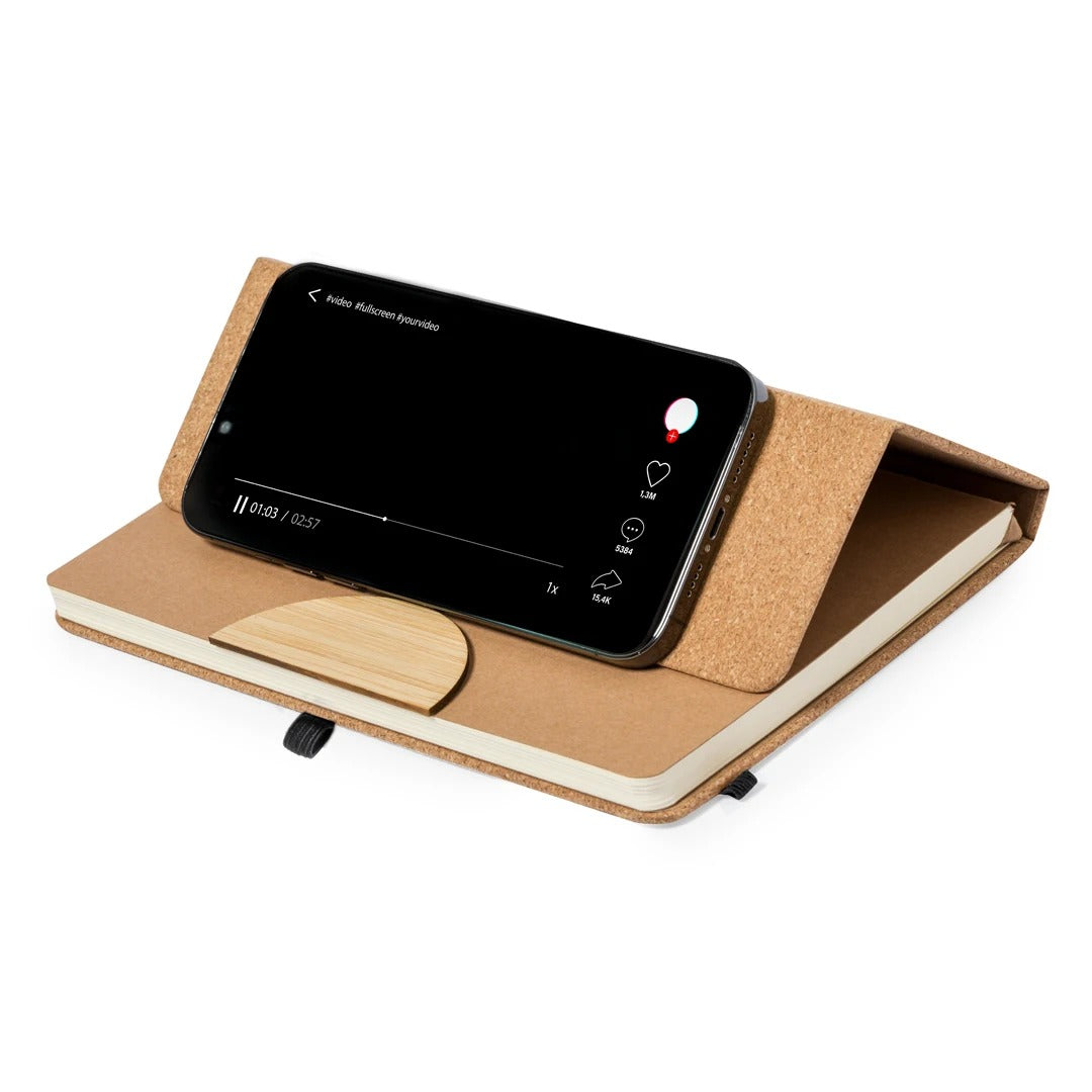 Wine cork phone holding notebook | A5