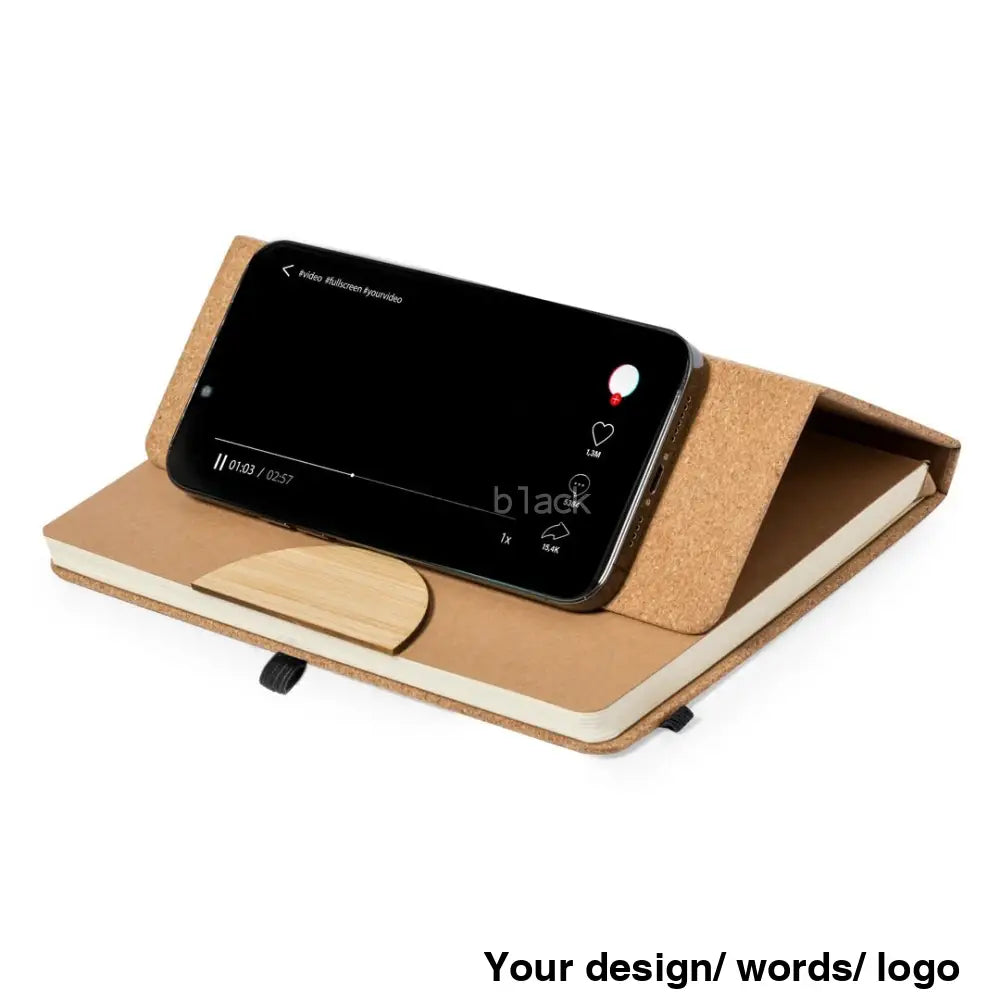 Wine Cork Phone Holding Notebook | A5