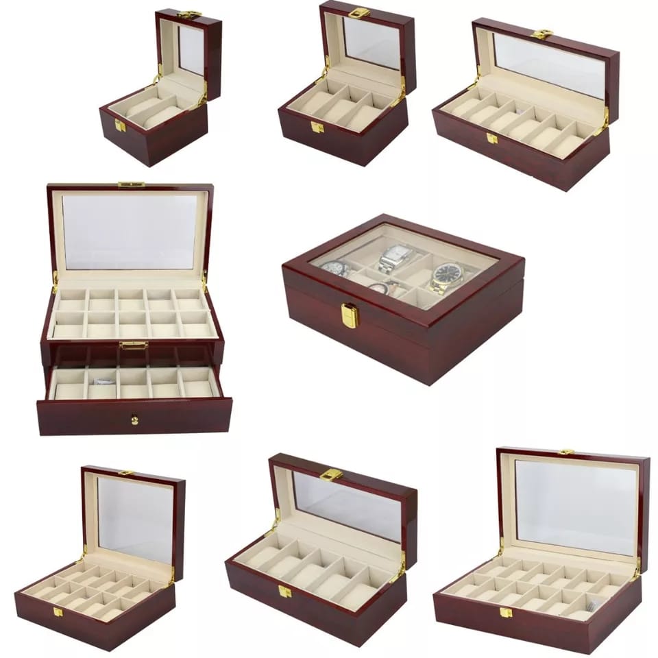 Wooden watch organizers