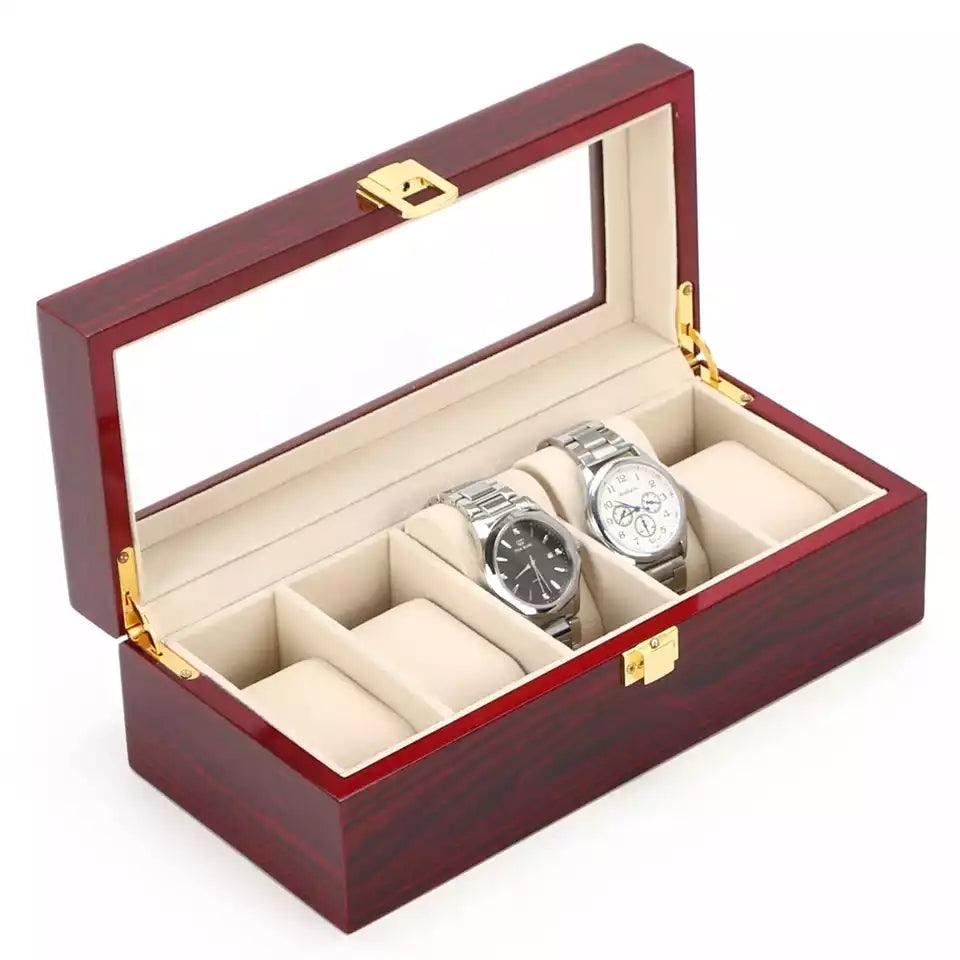 Combined Wooden Watch Organizer