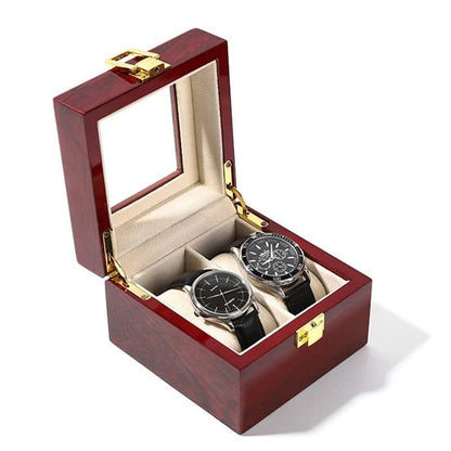 10 Grid Wooden Watch Organizer