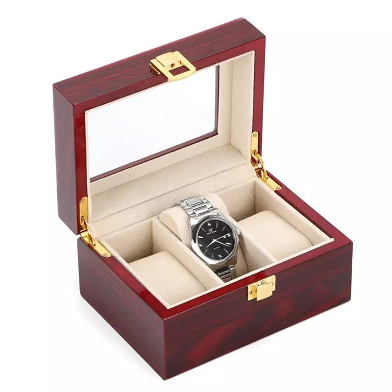 Combined Wooden Watch Organizer