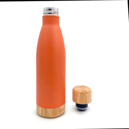 Wooden cap and base thermal chupa