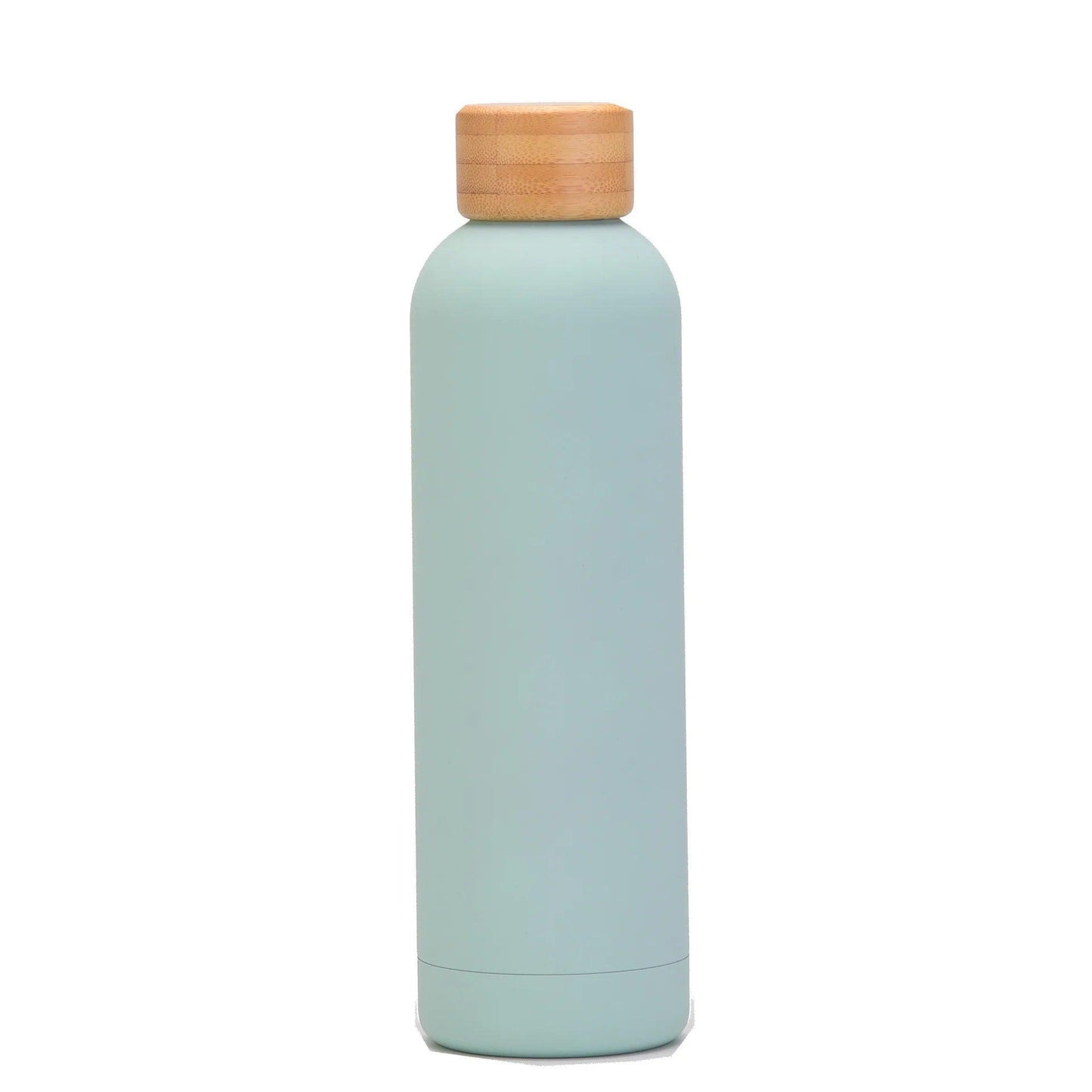 Wooden capped skin thermal bottle