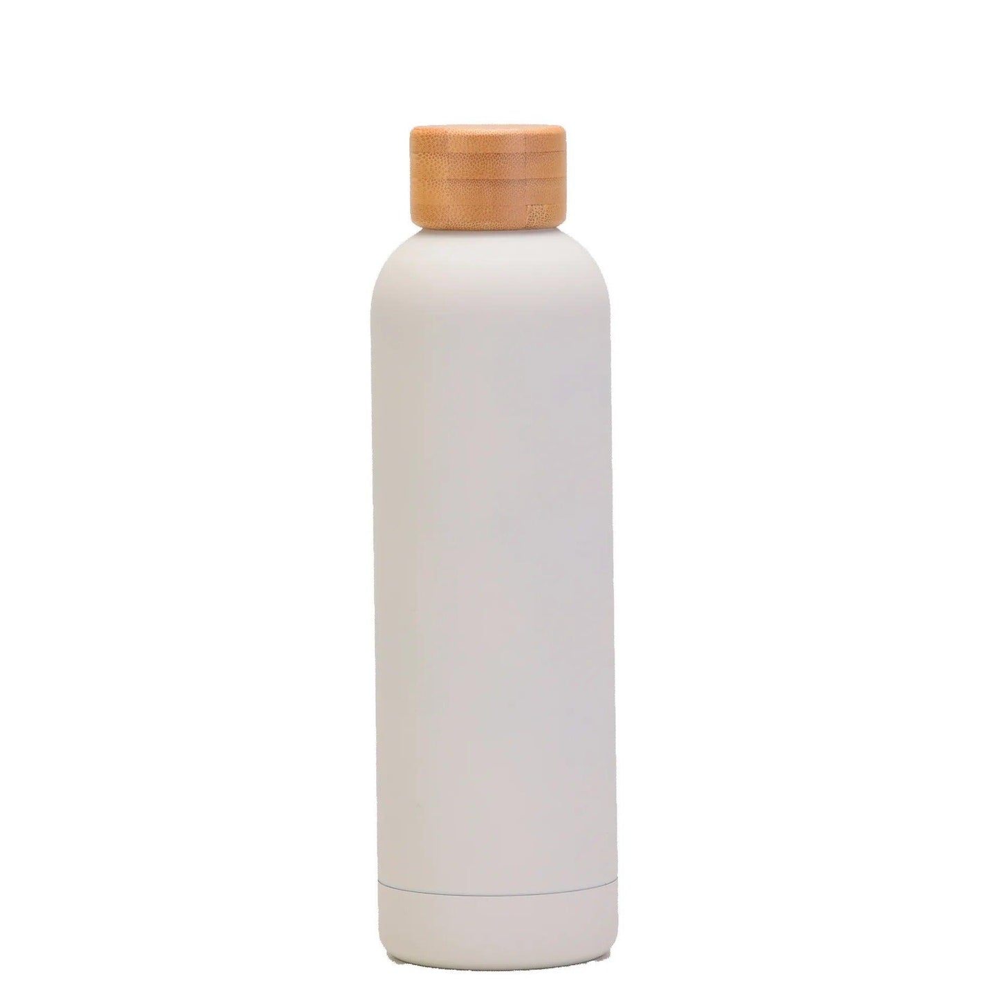 Wooden capped skin thermal bottle