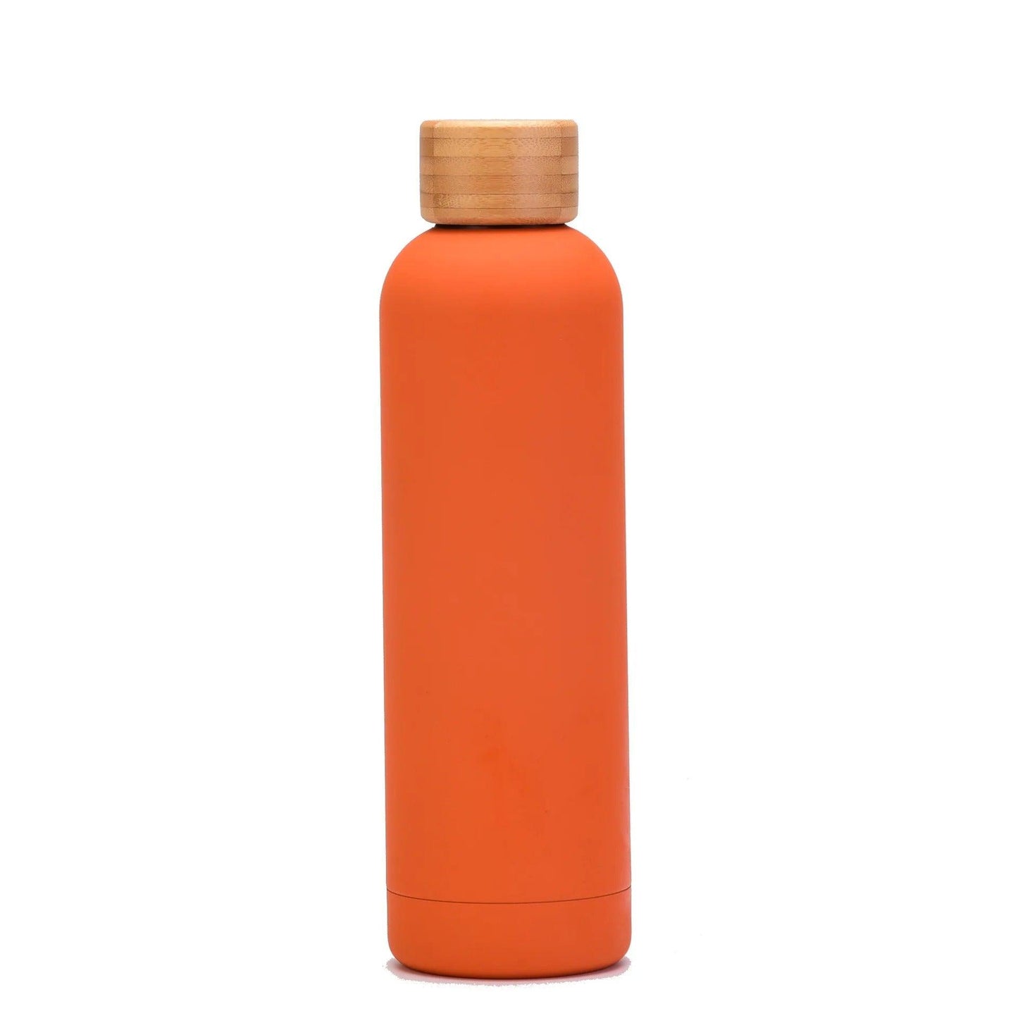 Wooden capped skin thermal bottle