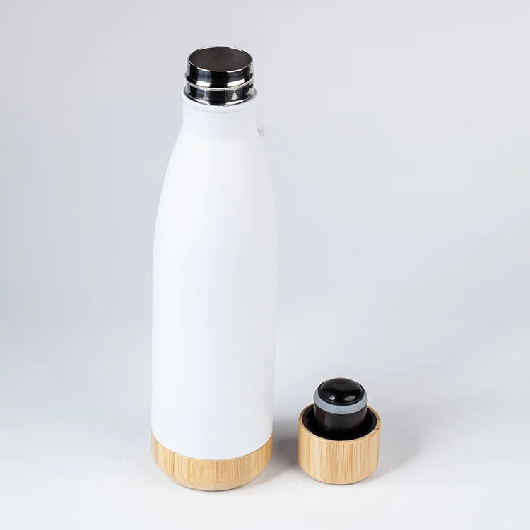 Wooden cap and base thermal chupa