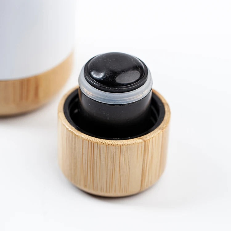 Wooden cap and base thermal chupa