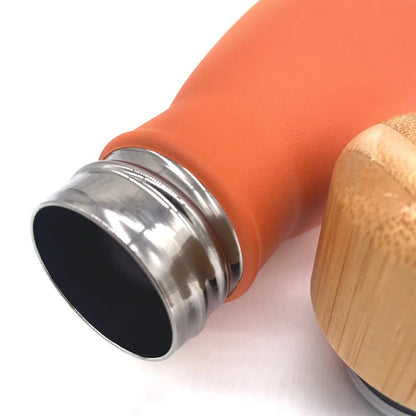 Wooden cap and base thermal chupa