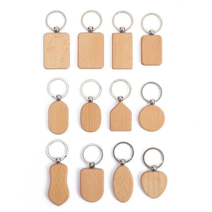 Wooden key chain