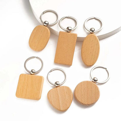 Wooden key chain