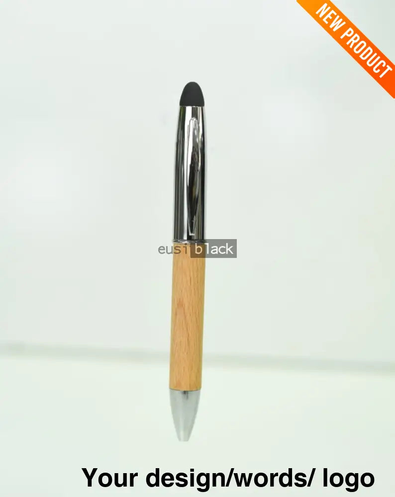 Wooden Metallic Stylus Pen