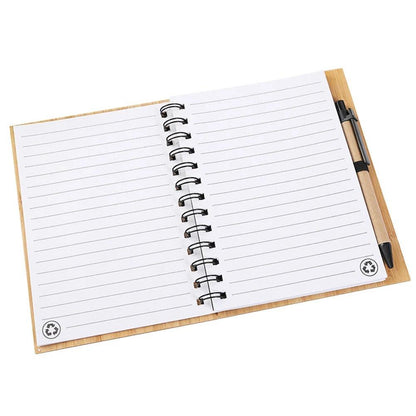 Wood grain spiral notebook | A5