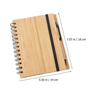 Wood grain spiral notebook | A5