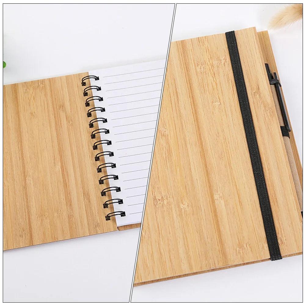 Wood grain spiral notebook | A5