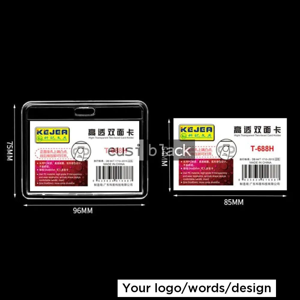 Acrylic ID name tag pocket - Landscape