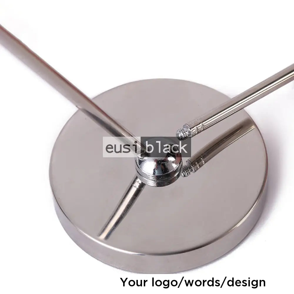 Adjustable metallic double table flag holder - A3