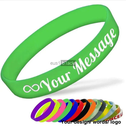 Adult Personalized Wristband Green / Plain