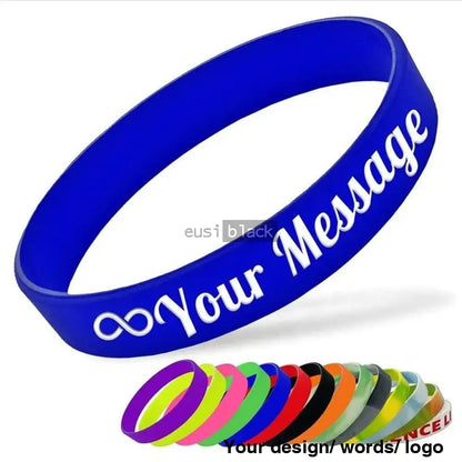 Adult Personalized Wristband Royal Blue / Plain