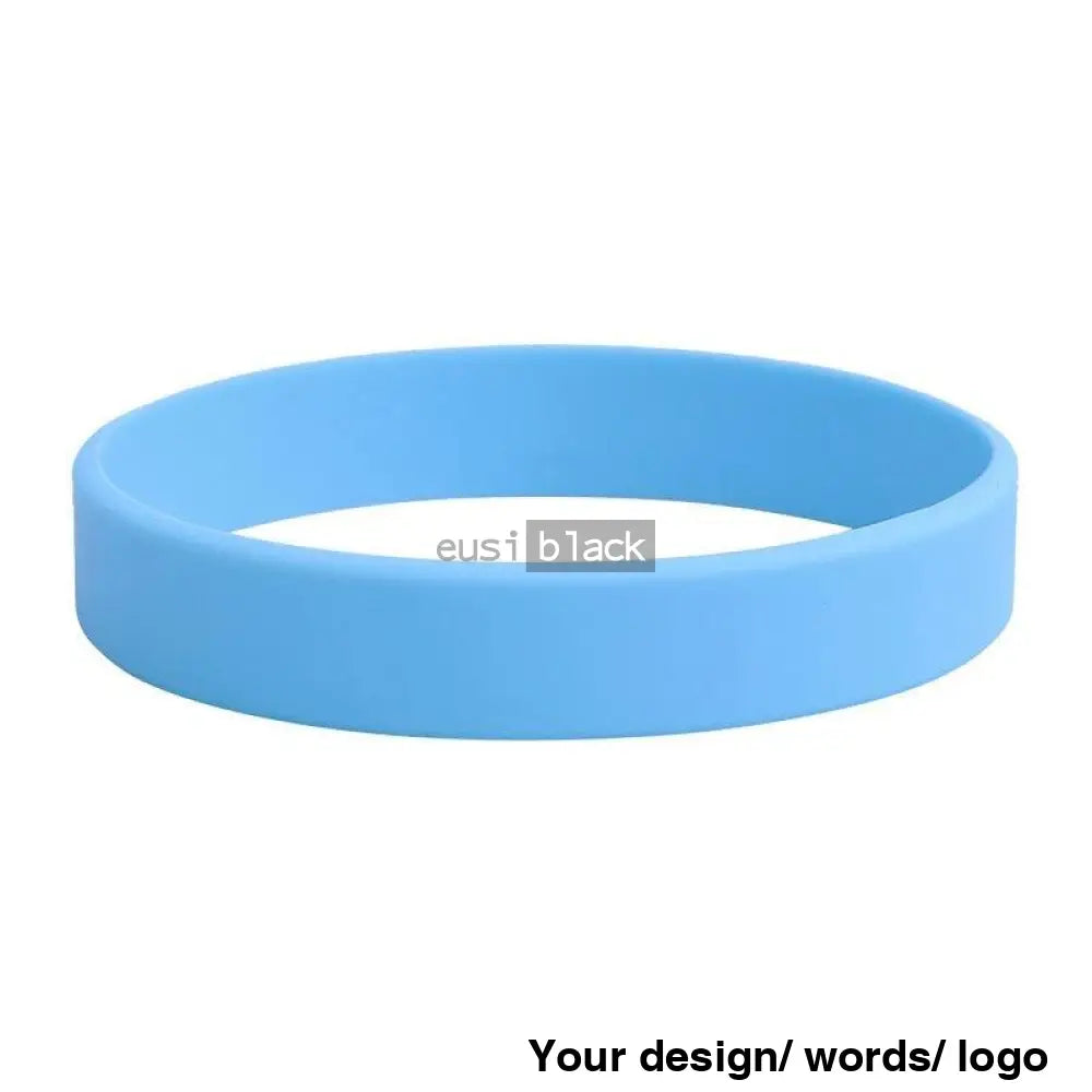 Adult Personalized Wristband Sky Blue / Plain