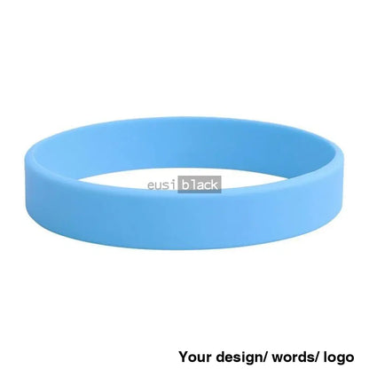 Adult Personalized Wristband Sky Blue / Plain