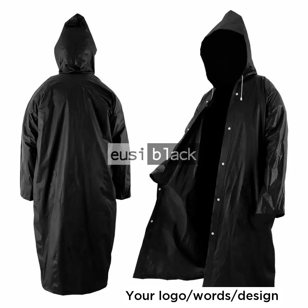 Adult raincoat Black / Adult S / With lining