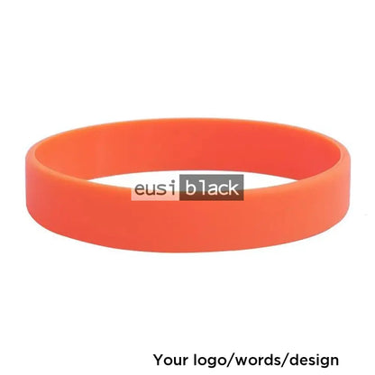 Adult Personalized Wristband Orange / Plain