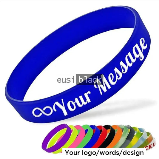 Adult Personalized Wristband Royal Blue / Plain