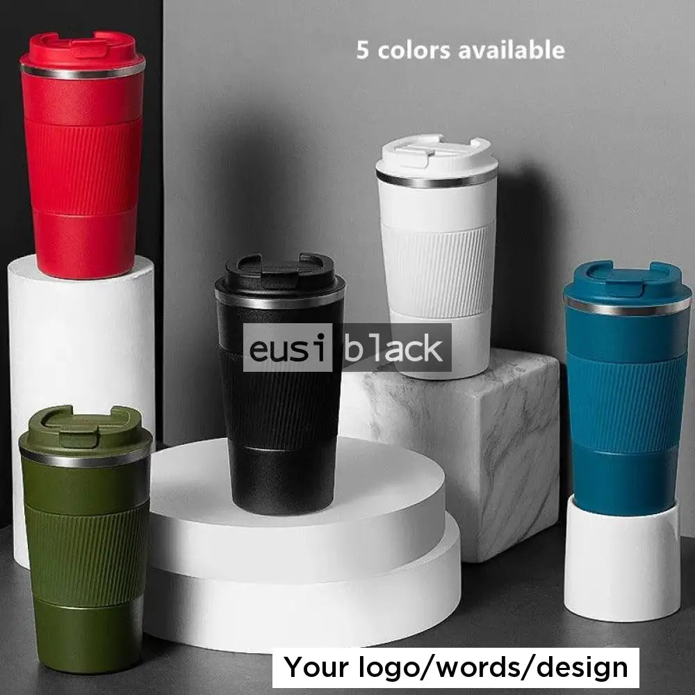 Anti-slip thermal travel mug Green
