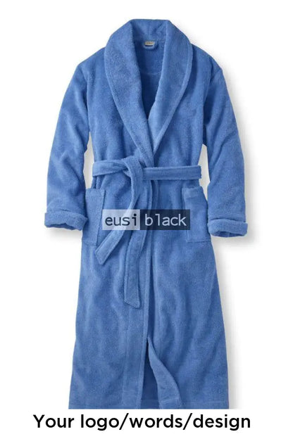 Bathrobe Set For Couples Blue