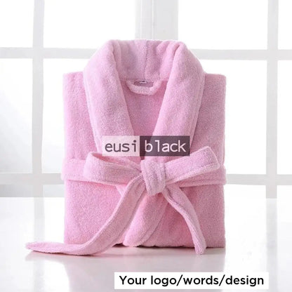 Bathrobe Set For Couples Pink