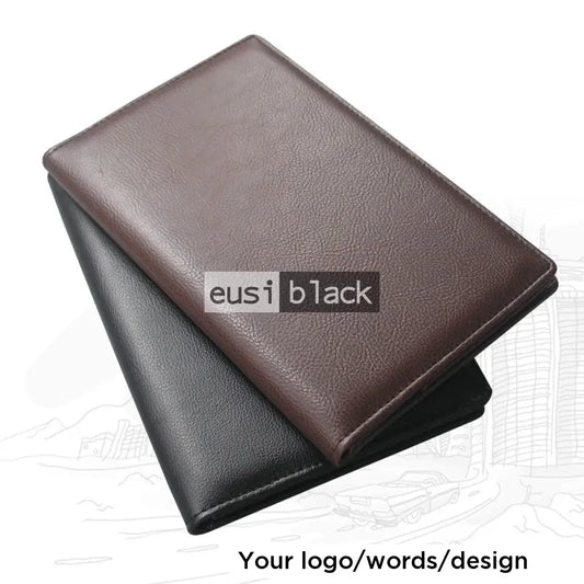 Bill holder - Genuine leather - Black