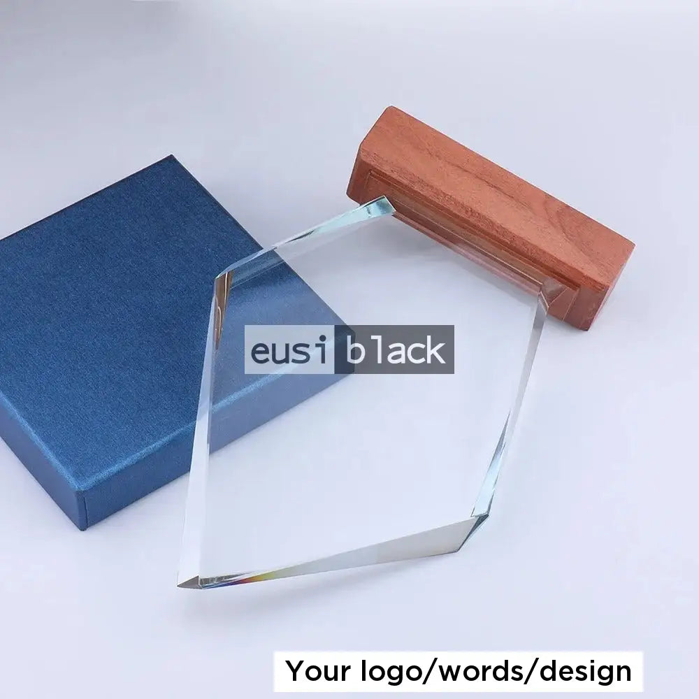 Blunt Tip Crystal Wooden Base