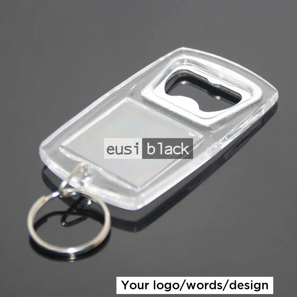 Bottle opener plastic key holder
