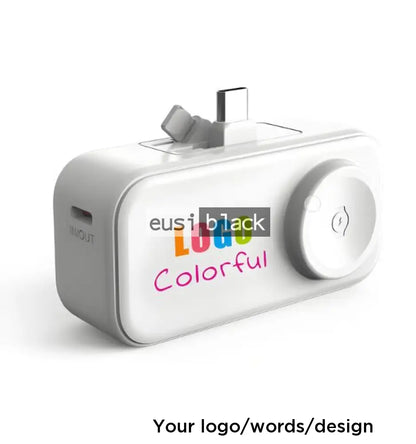 Bottom load mini power bank - 4,500mAH - White